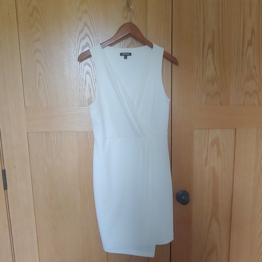 Surplice Front Pleated Dress